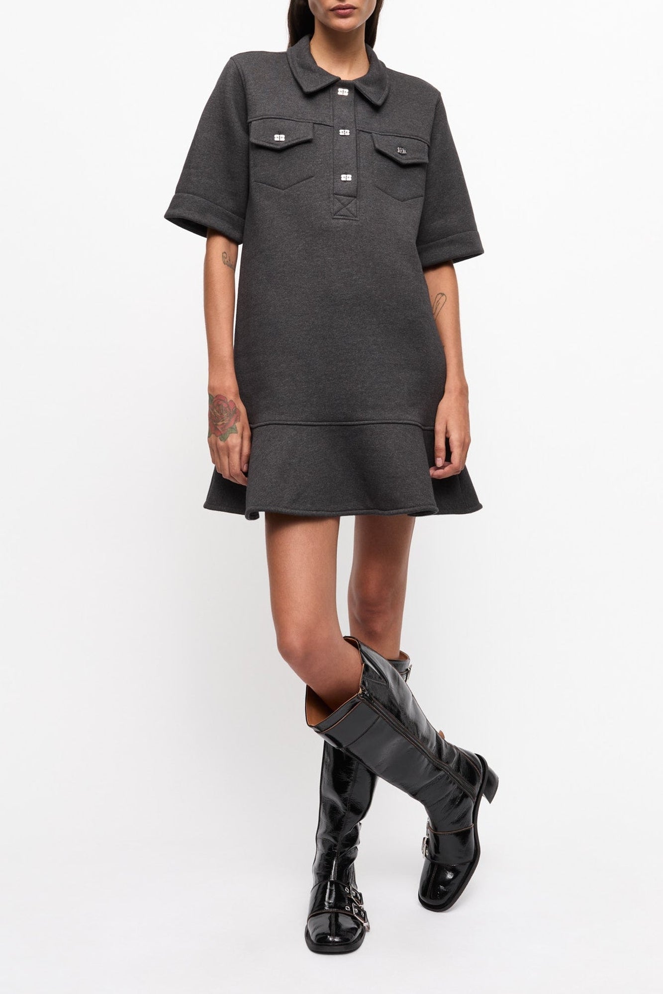 Robe courte en polaire épaisse - Phantom