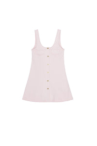Robe courte en coton - Chalk Pink