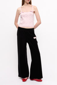 Pantalon épais en velours - Black