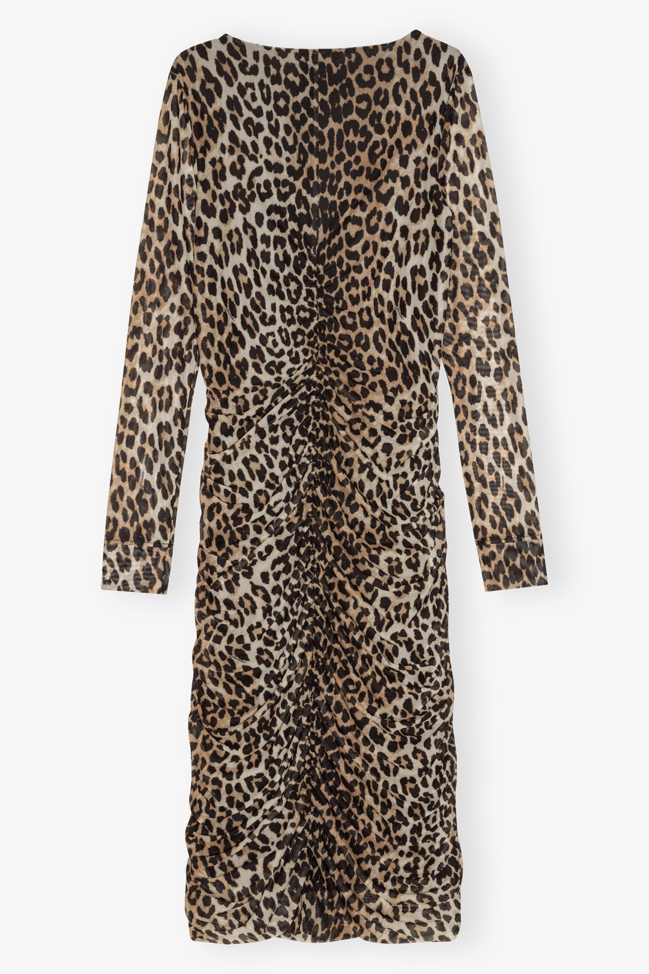 Robe midi plissé - Leopard