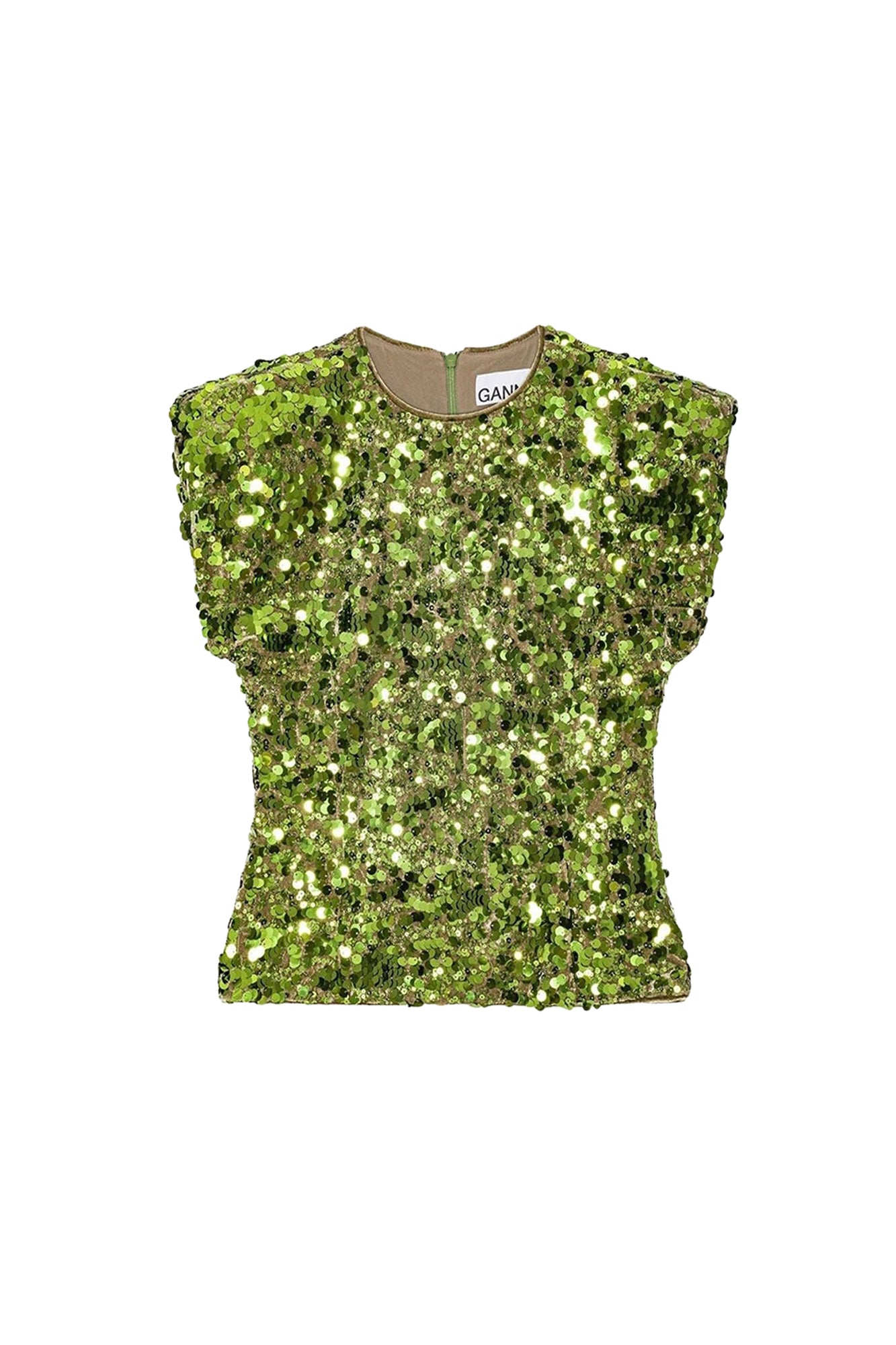 Sequinned velvet blouse - Titanite