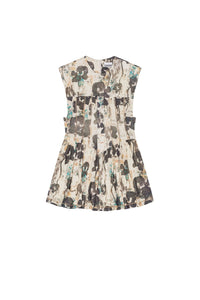 Robe courte corset impriméen mesh - Afterglow