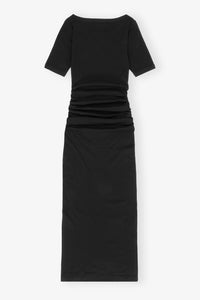 Robe côtelée en coton - Black
