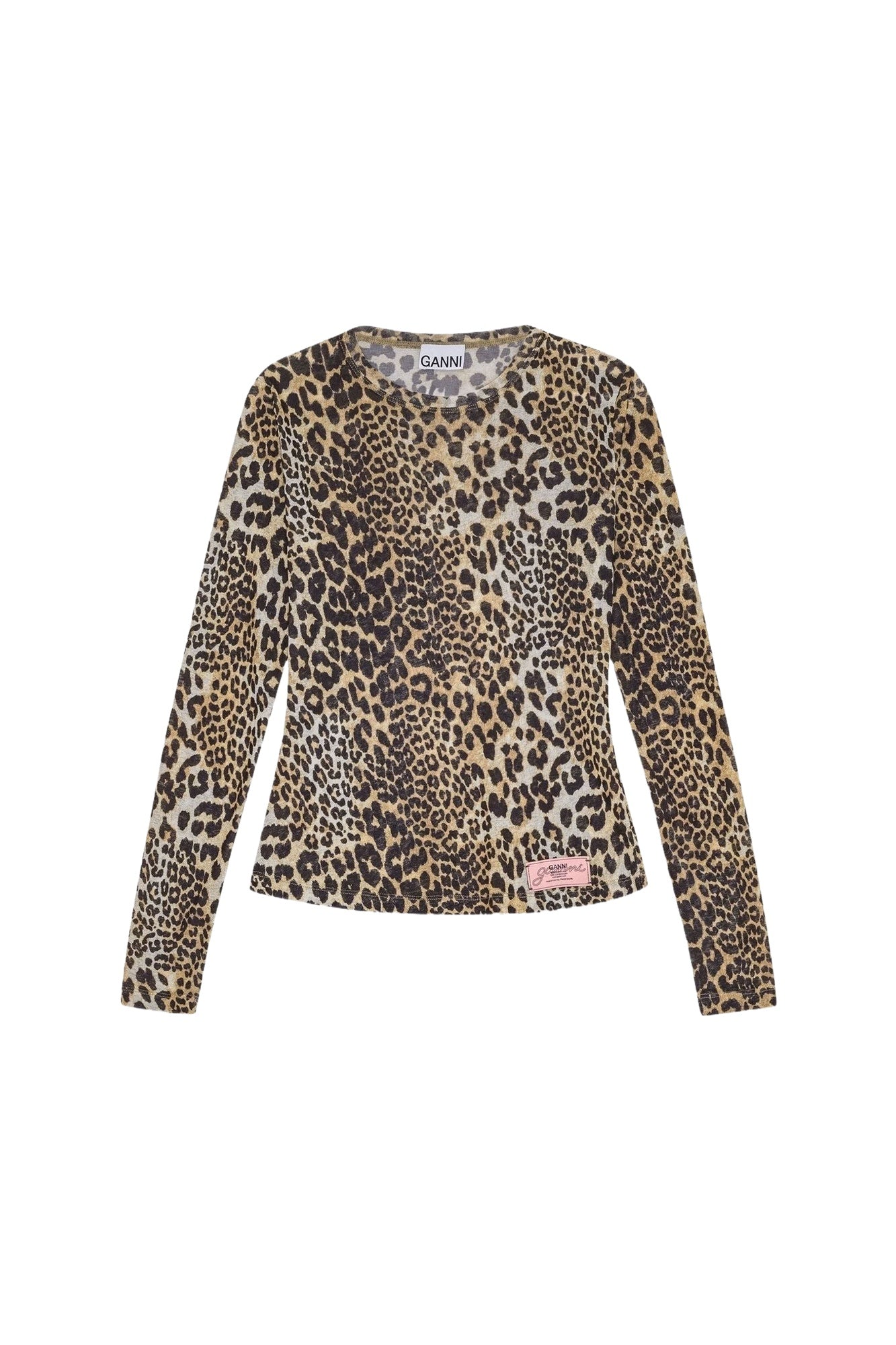 Blouse à manches longues animal en maille - Leopard