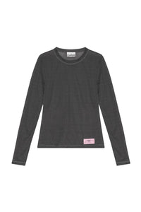 Long-sleeved knitted T-shirt - Phantom