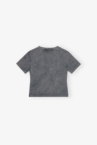 T-shirt courte à motif cœur délavé - Phantom