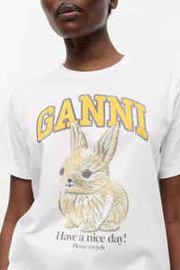 T-shirt Bunny en jersey - Bright White