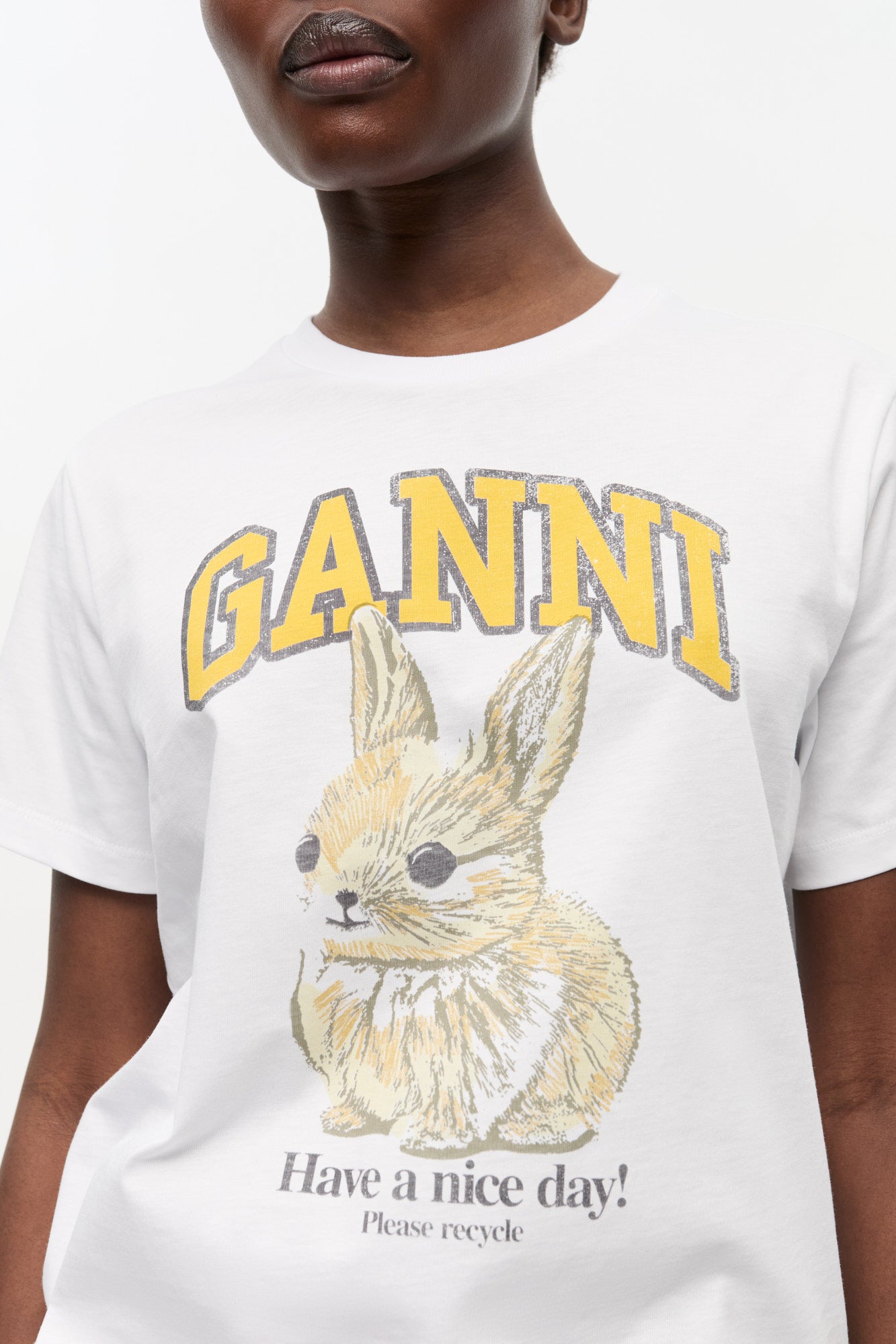 T-shirt Bunny en jersey - Bright White