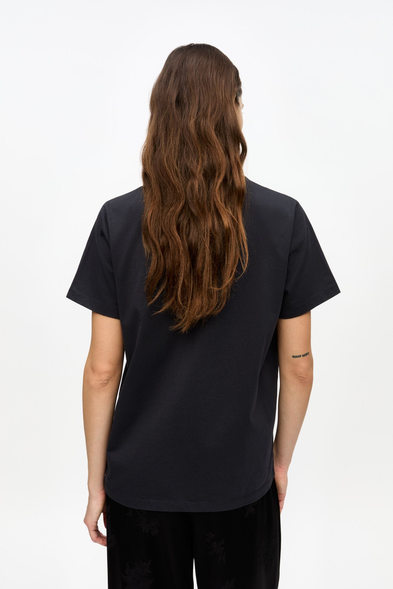 T-shirt basique décontracté en jersey - Phantom