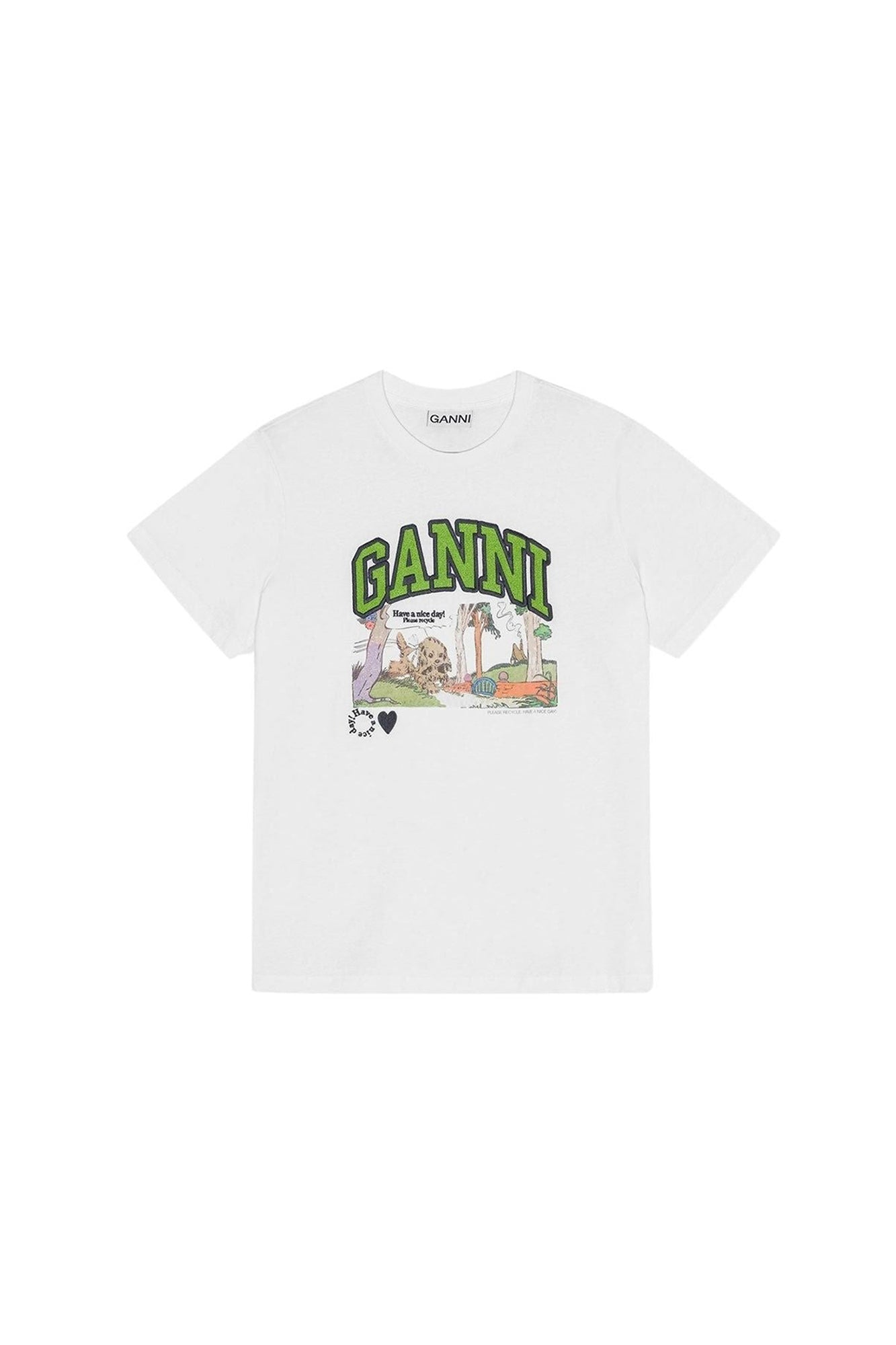 T-shirt décontracté Poppy en jersey - Bright White