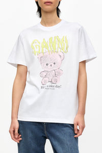 T-shirt basique décontracté de coton en jersey - Bright White