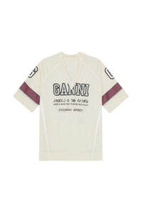 Oversized League knit T-shirt - Antique White
