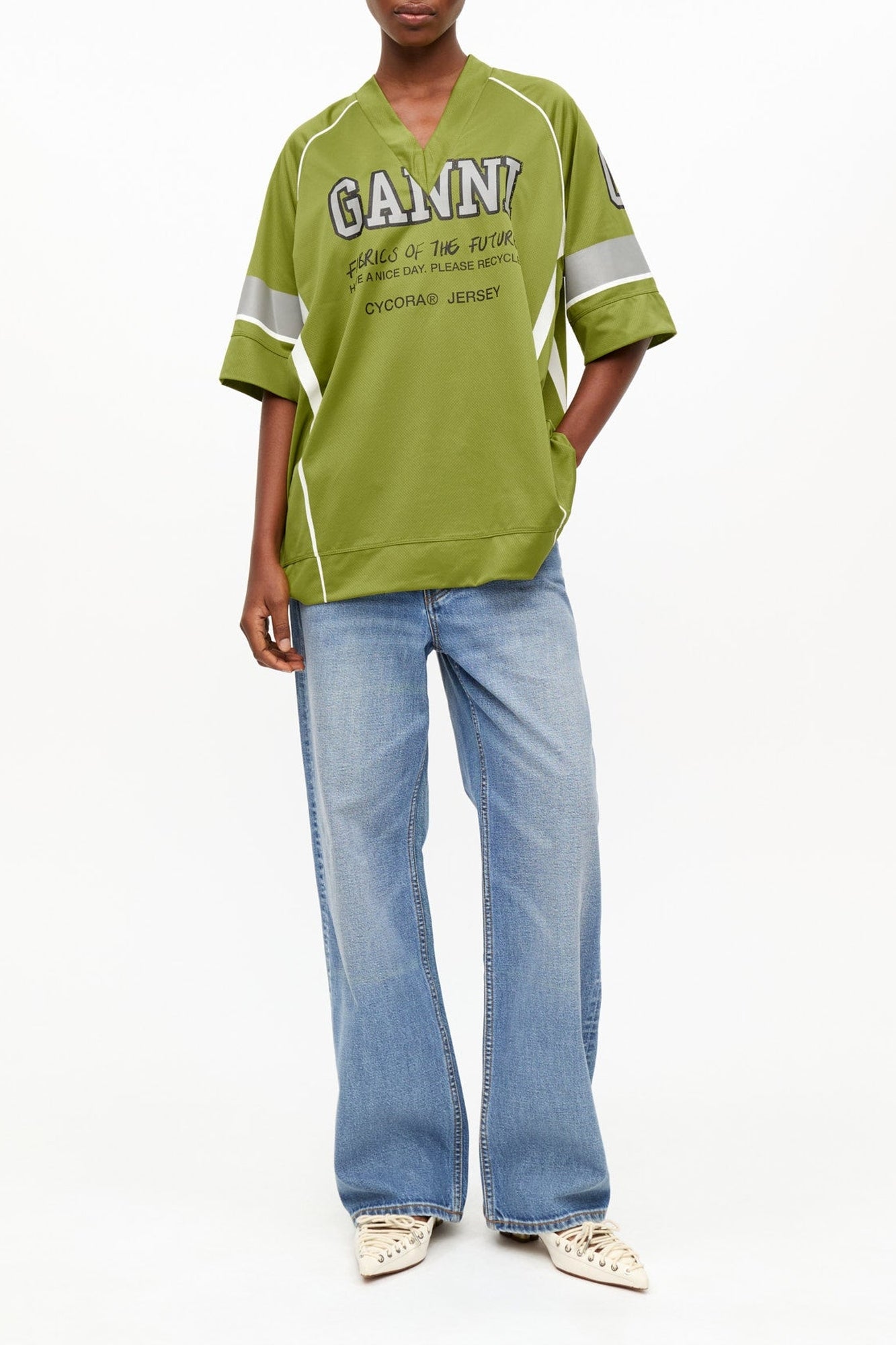 T-shirt oversize League - Golden Cypress