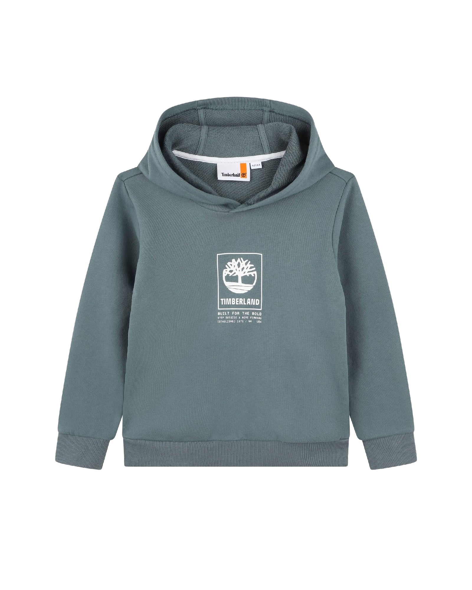 Sweat à capuche en coton - Blue Stone