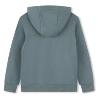 Sweat à capuche en coton - Blue Stone