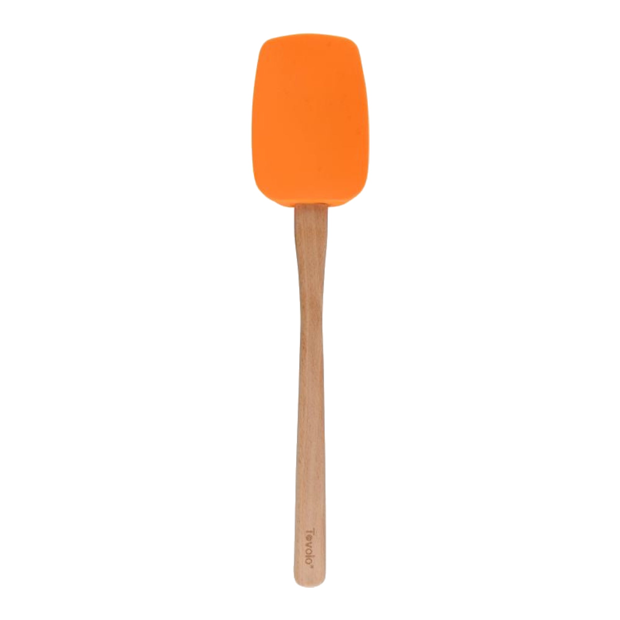 TOVOLO 29.5cm spatula in wood and silicone - Orange