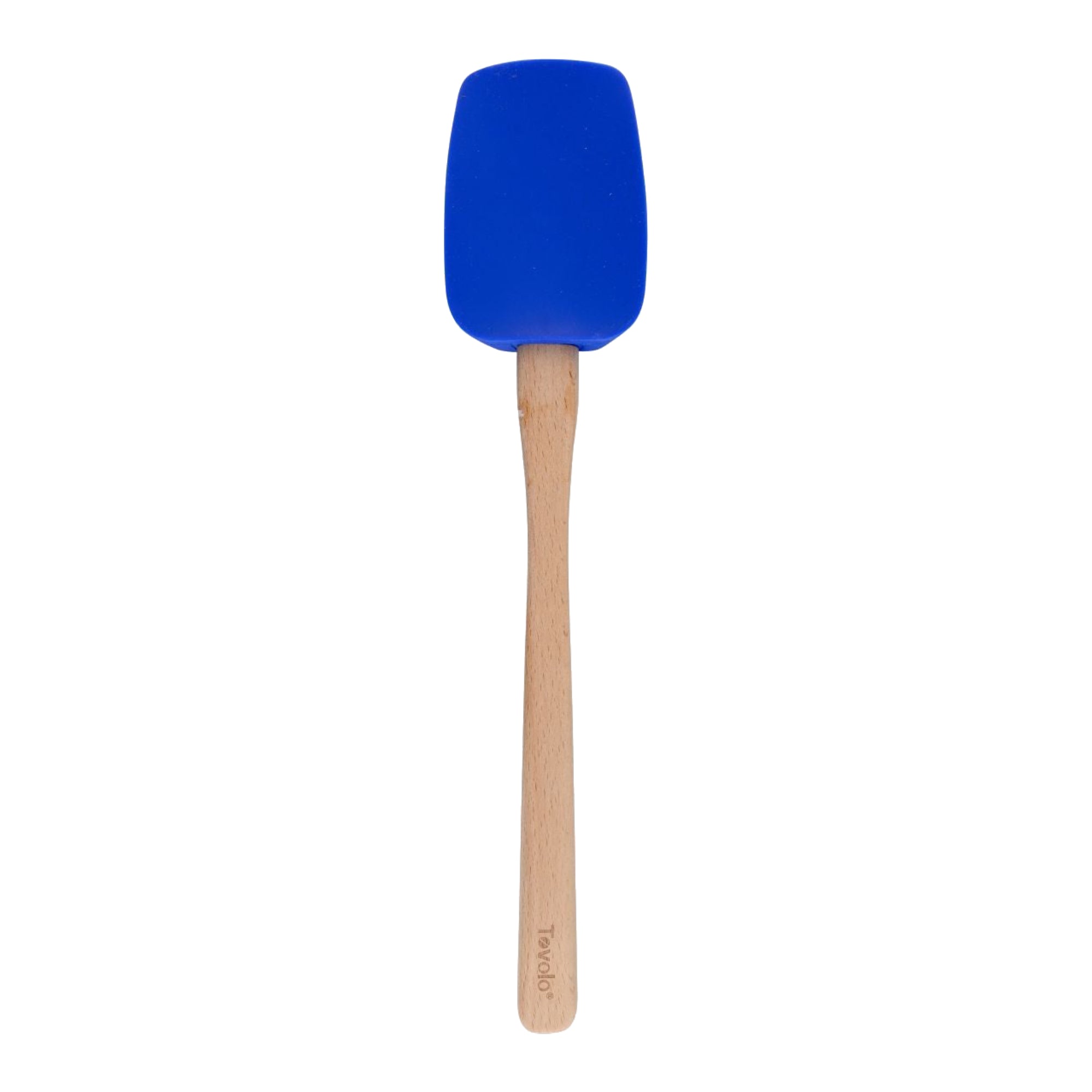 Spatule 29,5cm TOVOLO en bois et silicone - Bleu
