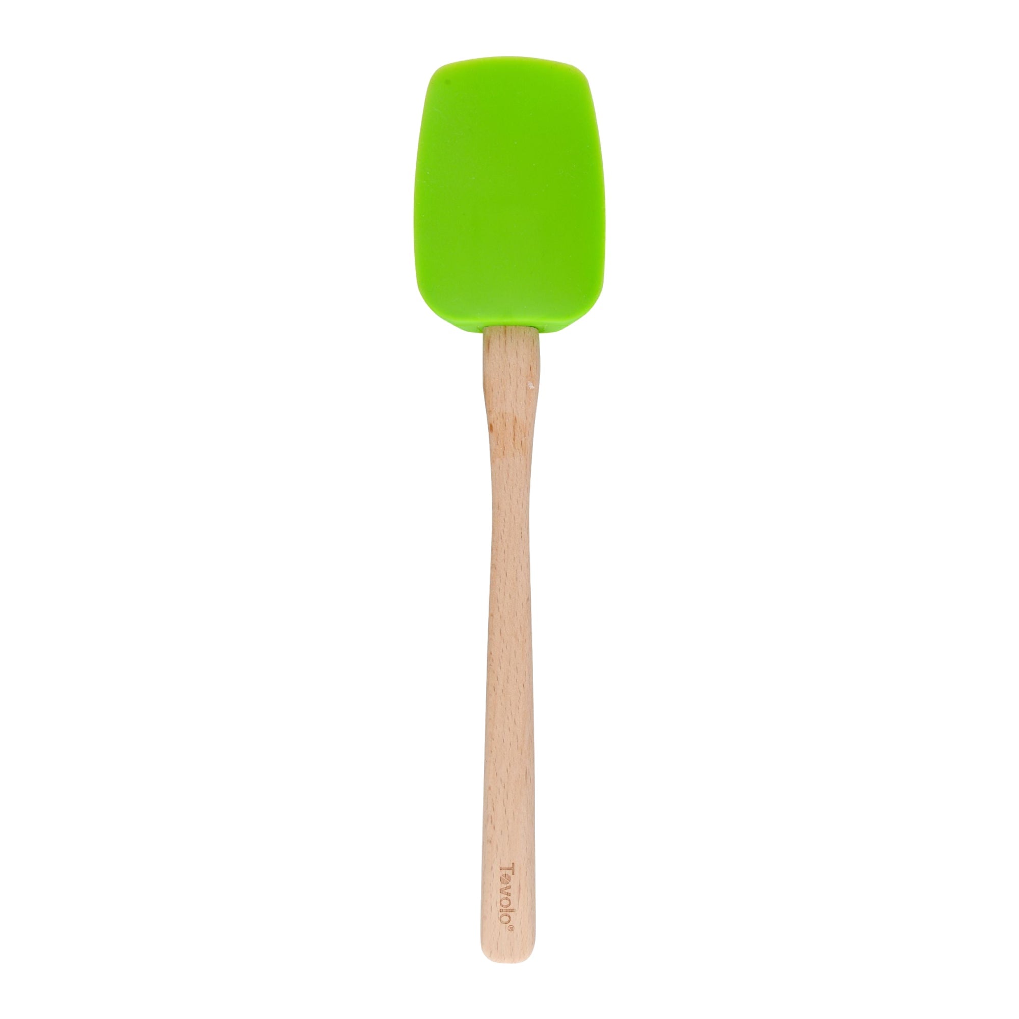TOVOLO 29.5cm spatula in wood and silicone - Green