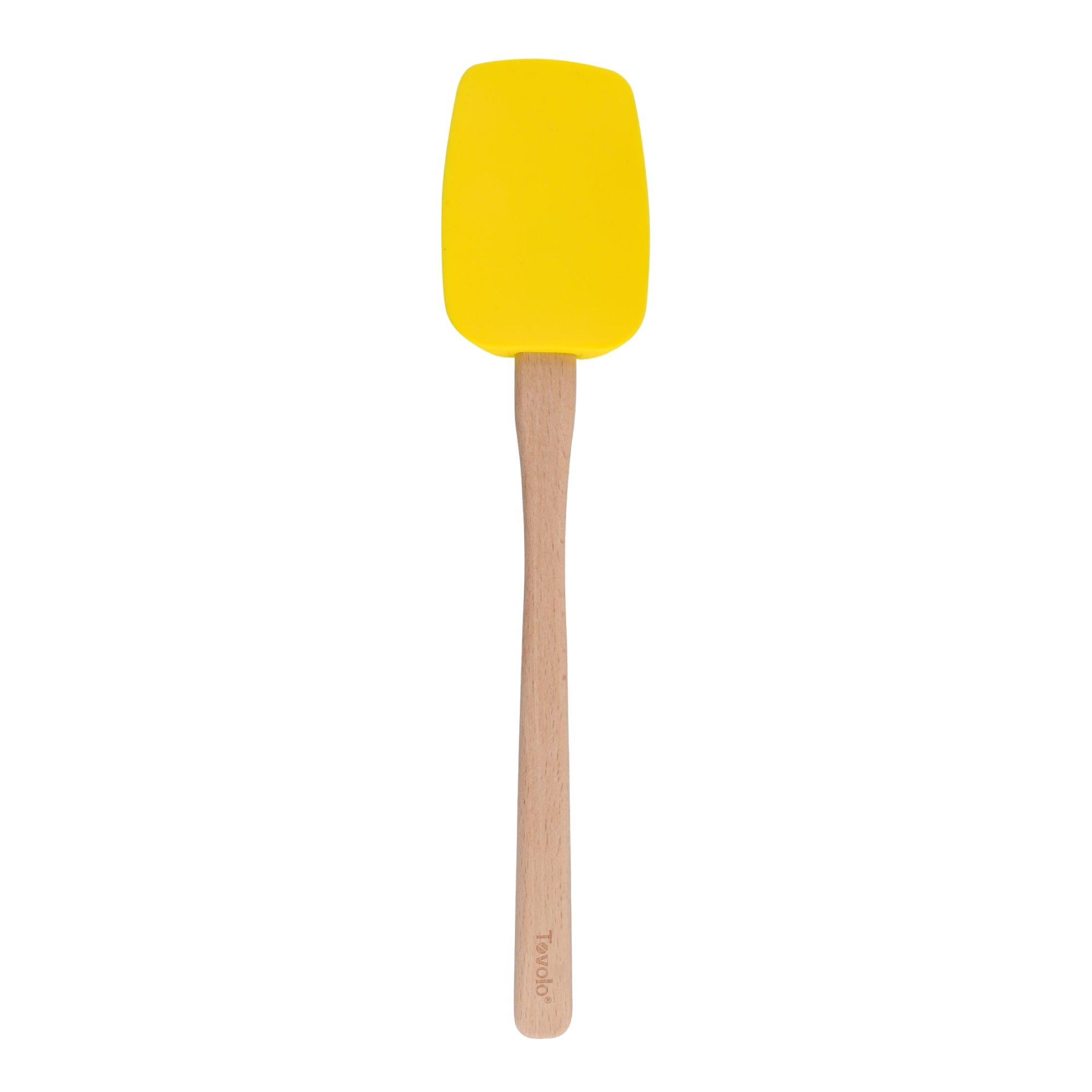 Spatule 29,5cm TOVOLO en bois et silicone - Jaune