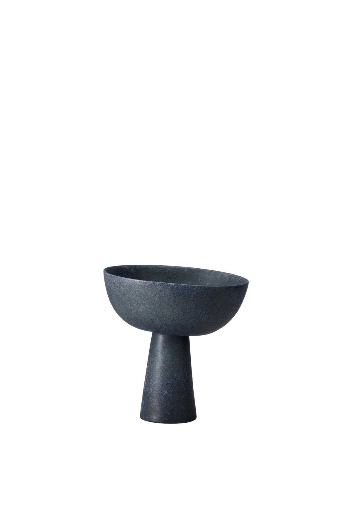 TERRA BOWL ON STAND-AGED IRON