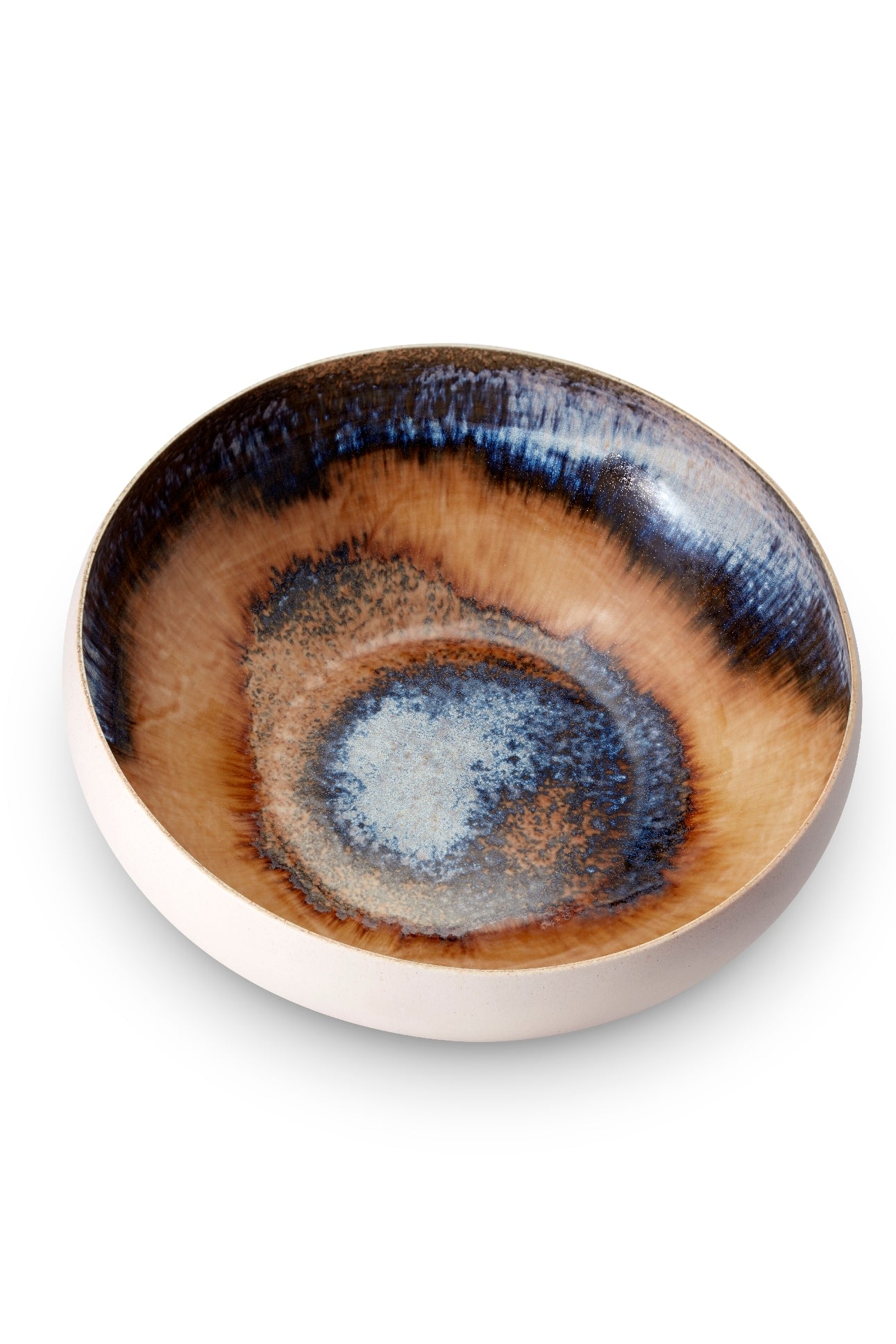Grand bol Terra en porcelaine - Blue & Orange