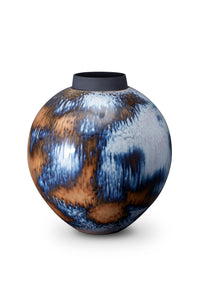 Petit vase Terra en porcelaine - Blue & Orange