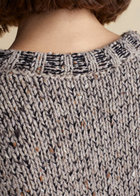 Tabitha sweater in cashmere - Biscuit