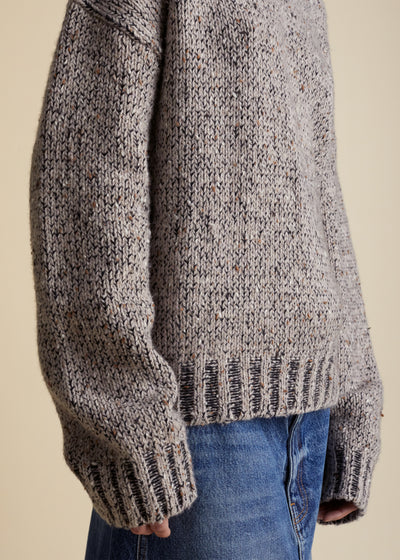 Tabitha sweater in cashmere - Biscuit