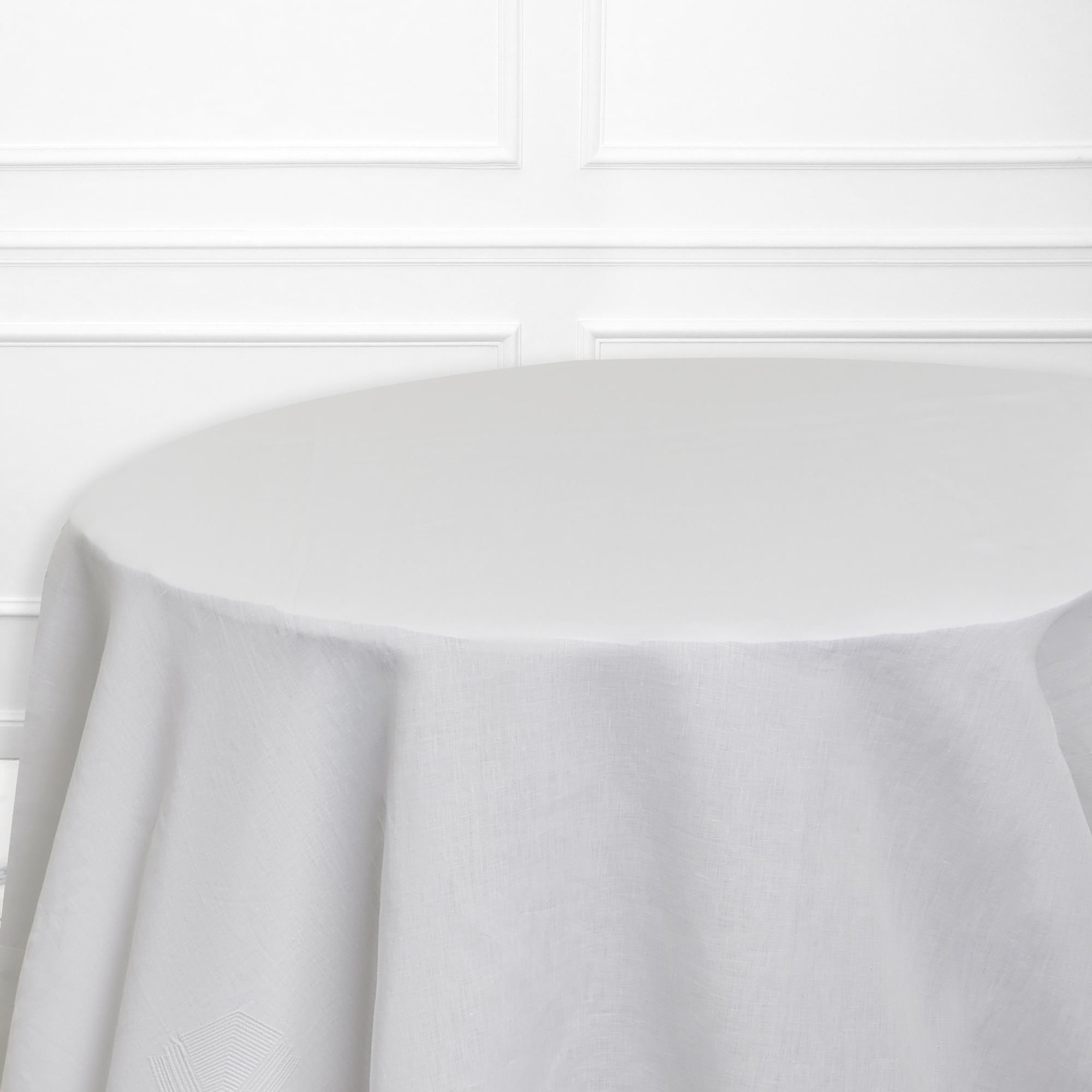 Nappe Bijou en lin - Blanc