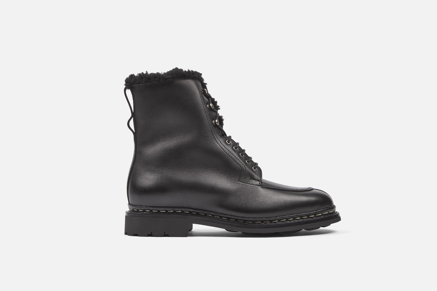 8qty NEW / Bottines TAIGA ANILCALF/ MOUTON RAVEL - Noir