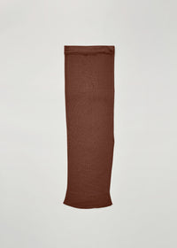 Tailor ribbed maxi skirt - Chocolate