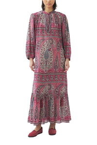 RED TAJAR LONGDRESS