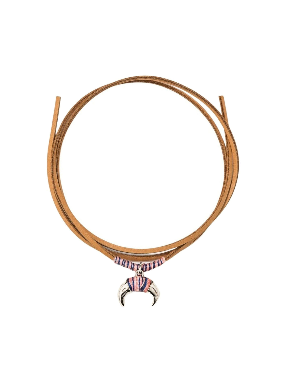 Collier Takayama Collier Baby Corne Metal Blossom - Argent & Camel