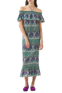 Robe longue Tala - Aqua