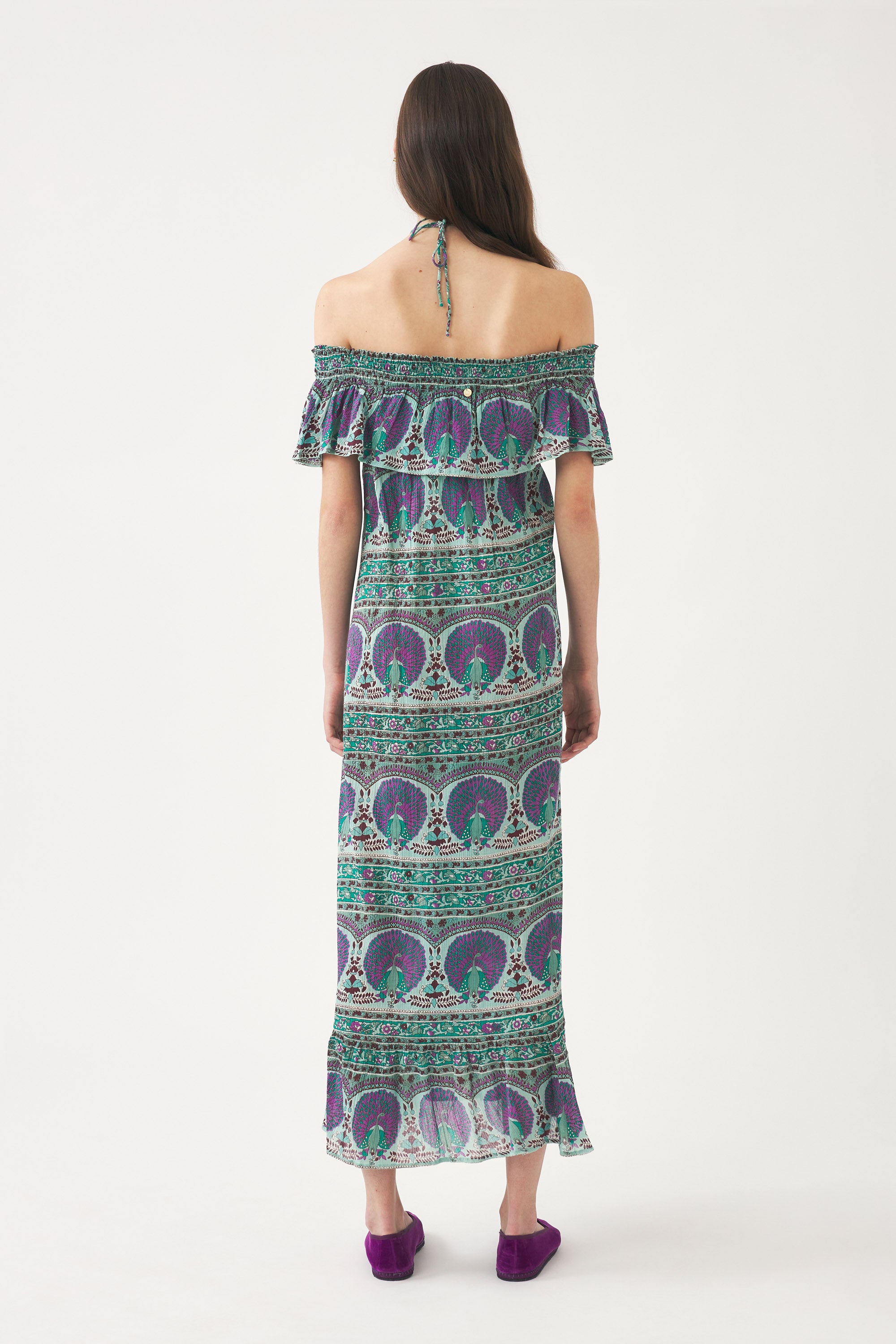 Robe longue Tala - Aqua