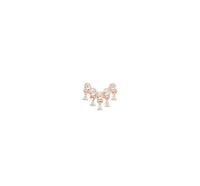 Mono boucle Talitha en or rose 18K sertie de diamants - Or rose