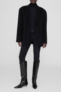 7qty NEW / TALL RAE BOOTS - BLACK EMBOSSED