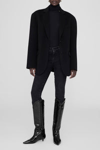 TALL RAE BOOTS - BLACK EMBOSSED