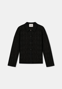 Cardigan Tamara en lin mélangé - Black