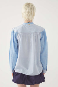 BLUE TAMIR BLOUSE