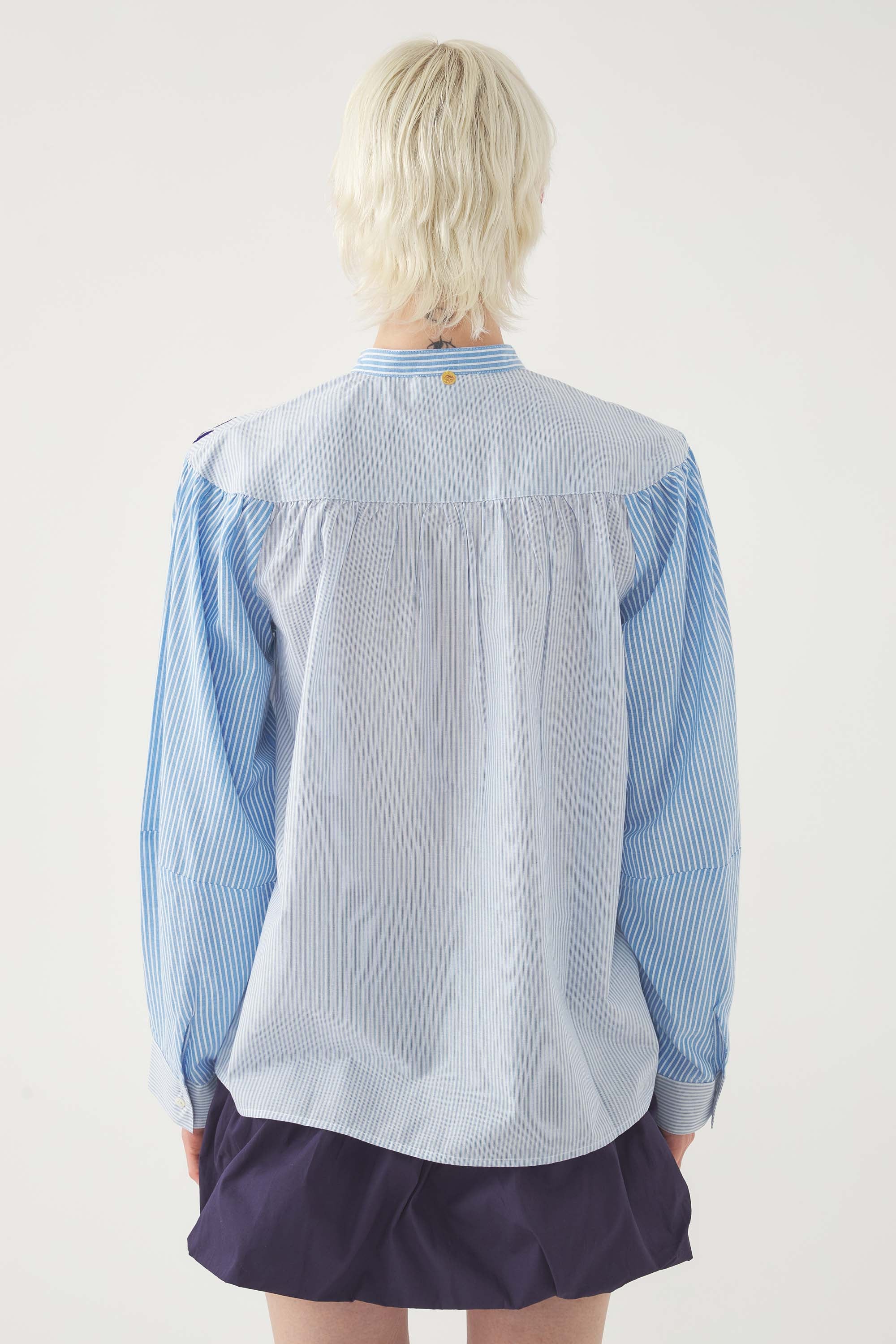 BLUE TAMIR BLOUSE