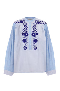 BLUE TAMIR BLOUSE