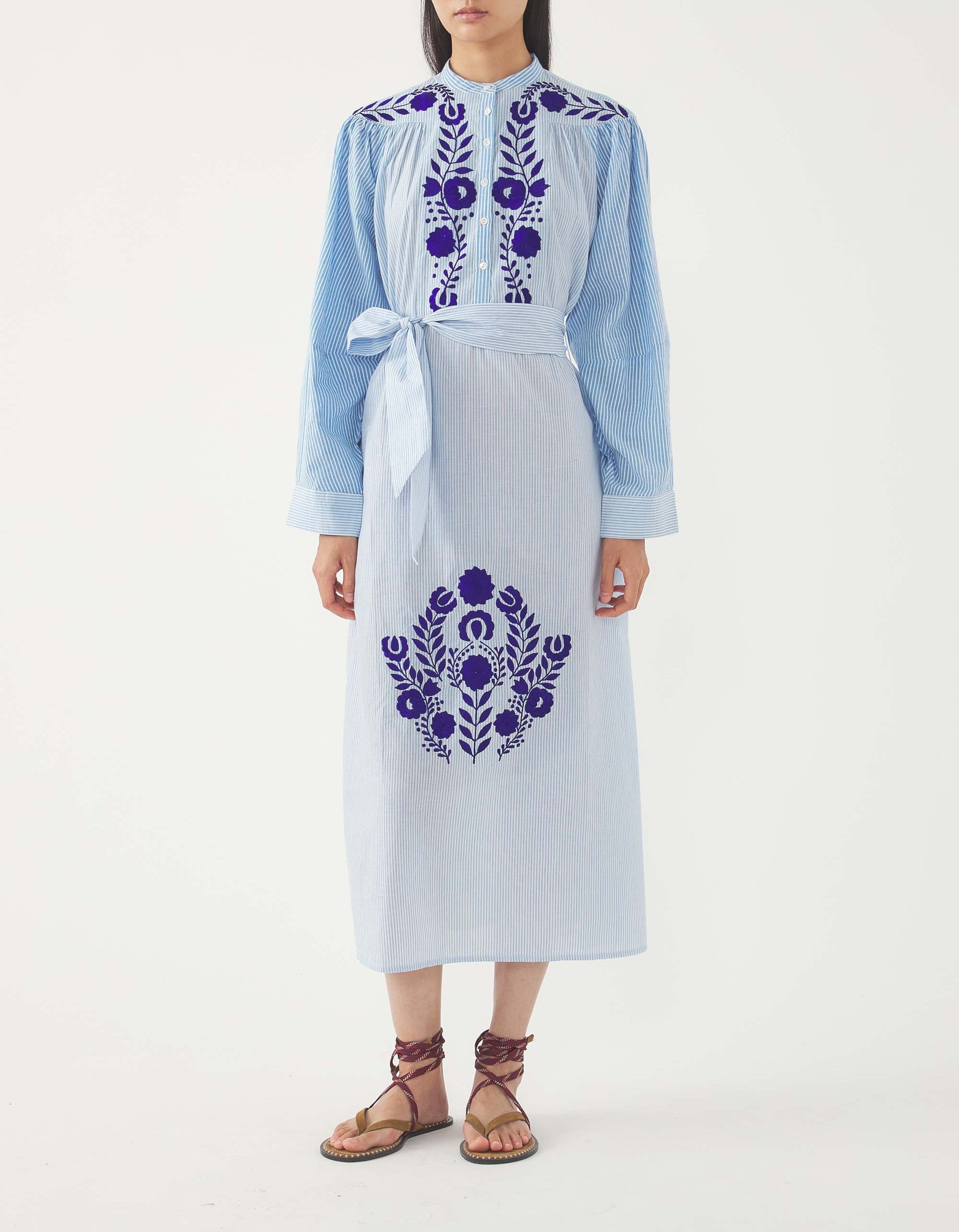 BLUE TAMIR LONGDRESS