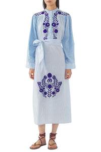 BLUE TAMIR LONGDRESS