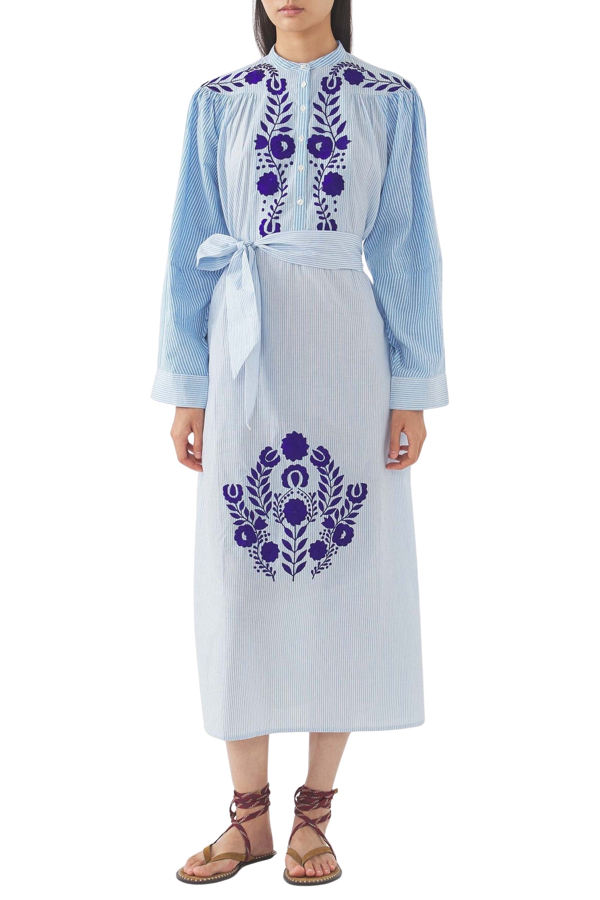 BLUE TAMIR LONGDRESS
