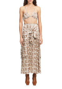 Brassière Tampa en soie mélangée - Fawn