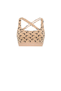 Brassière All Over Moon Upcyclée - Tan