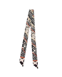 Foulard Tatum en soie - Brun pécan