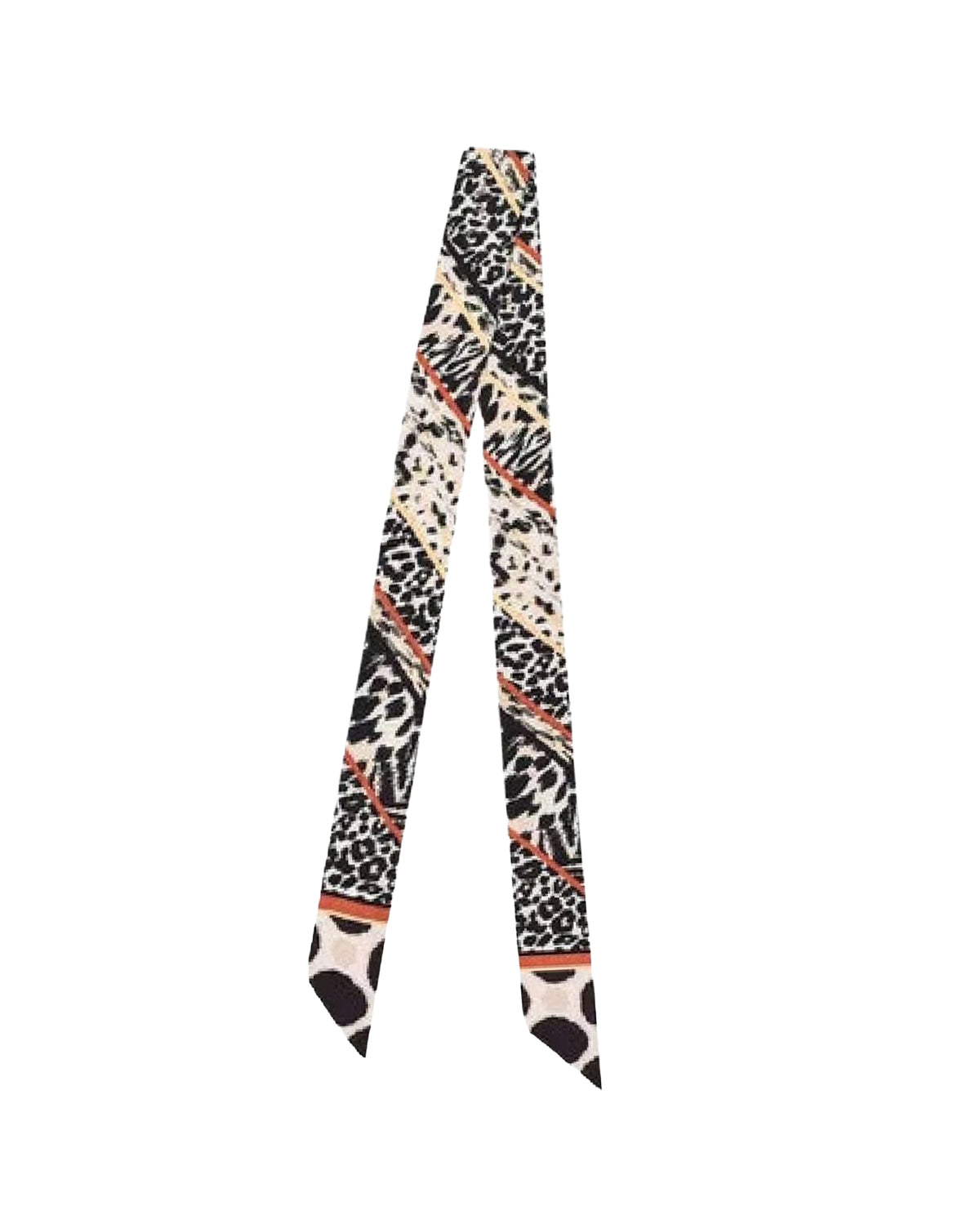 Foulard Tatum en soie - Brun pécan