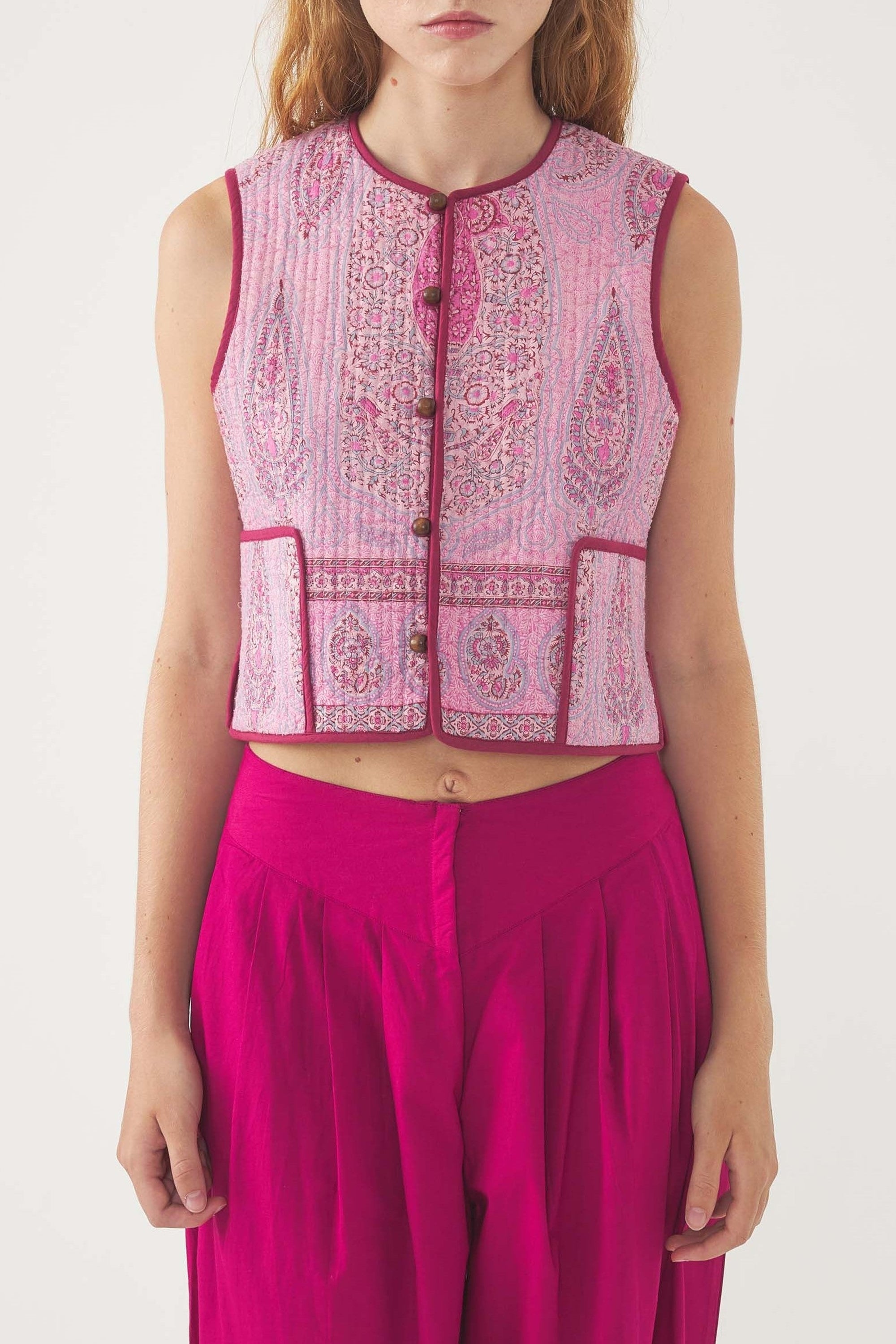 PINK TAYA GILET